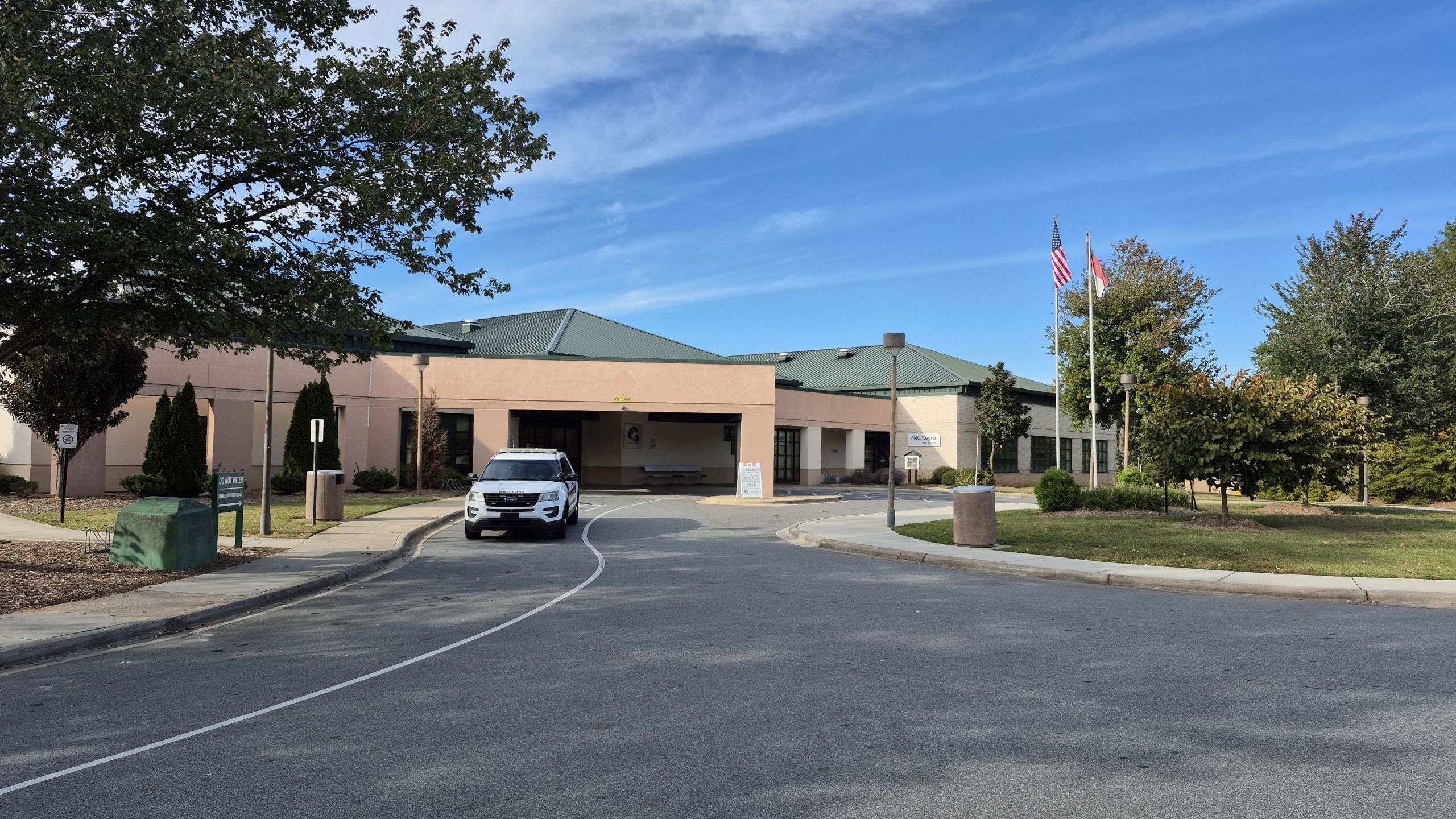 Before: A picture of the front of the current health building